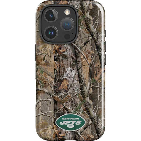 NFL New York Jets Realtree AP Camo iPhone 16 Pro Magsafe Impact Case