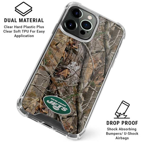 NFL New York Jets Realtree AP Camo iPhone 16 Pro Max Clear Case