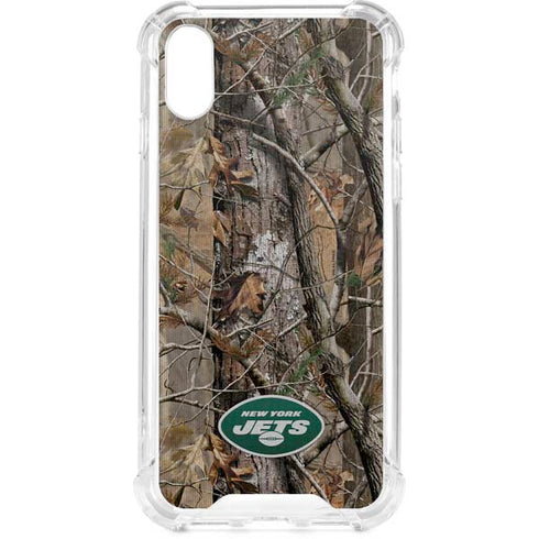 NFL New York Jets Realtree AP Camo iPhone XS Clear Case