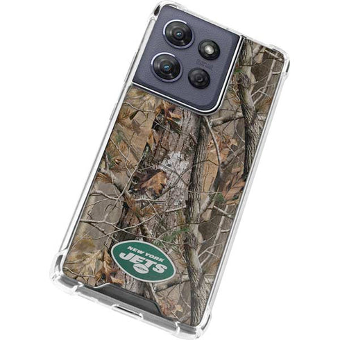 NFL New York Jets Realtree AP Camo Moto G 5G (2025) Clear Case