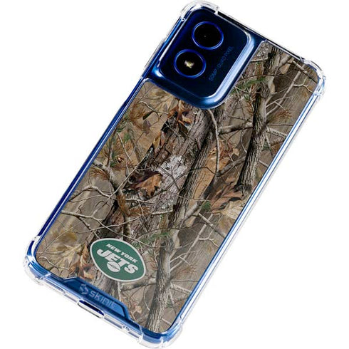 NFL New York Jets Realtree AP Camo Moto G 5G (2024) Clear Case