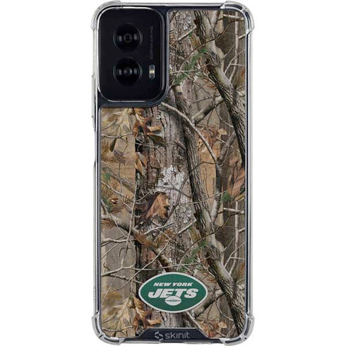 NFL New York Jets Realtree AP Camo Moto G Power 5G (2024) Clear Case