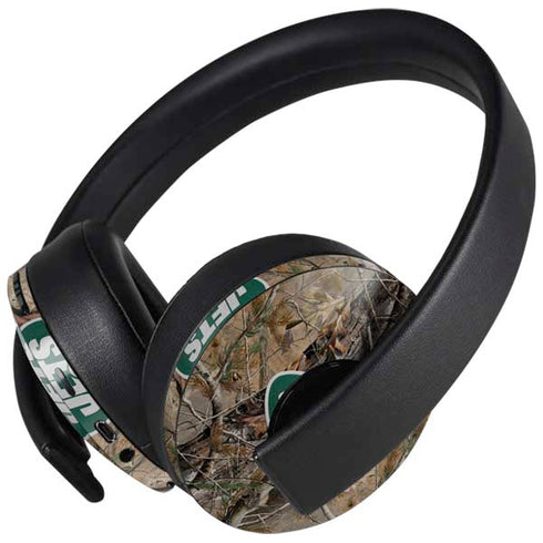 NFL New York Jets Realtree AP Camo PlayStation 4 Gold Wireless Headset Skin