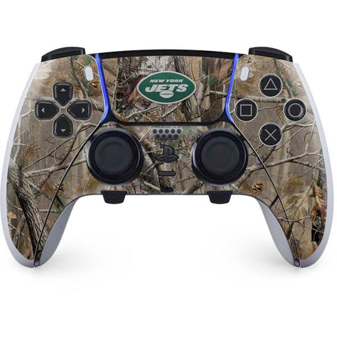 NFL New York Jets Realtree AP Camo PS5 DualSense Edge Pro Controller Skin