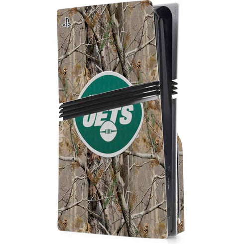 NFL New York Jets Realtree AP Camo PS5 Pro Disk Console Skin