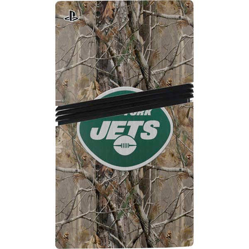 NFL New York Jets Realtree AP Camo PS5 Pro Disk Console Skin