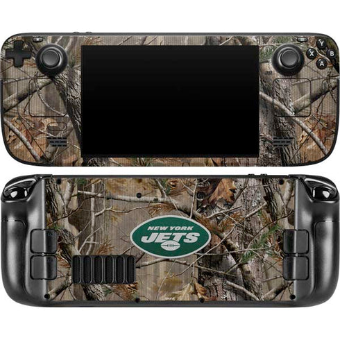 NFL New York Jets Realtree AP Camo Steam Deck Handheld Gaming Computer OLED Skin