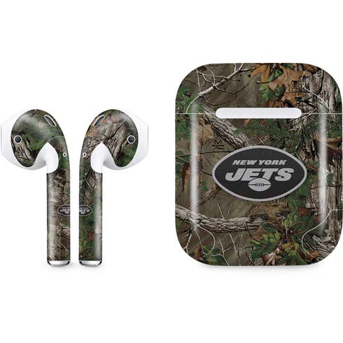 NFL New York Jets Realtree Xtra Green Camo Apple AirPods Skin