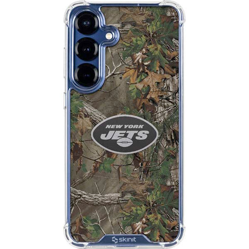 NFL New York Jets Realtree Xtra Green Camo Galaxy S25 Plus Clear Case