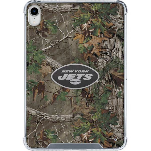 NFL New York Jets Realtree Xtra Green Camo iPad 11th Gen (2025) Clear Case