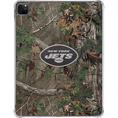 NFL New York Jets Realtree Xtra Green Camo iPad Pro 11in (2024) Clear Case