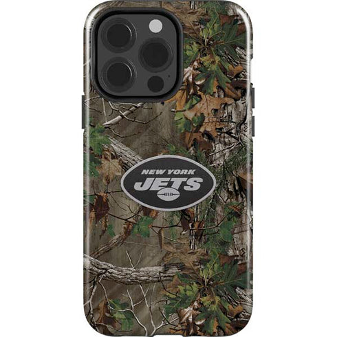 NFL New York Jets Realtree Xtra Green Camo iPhone 15 Pro Impact Case