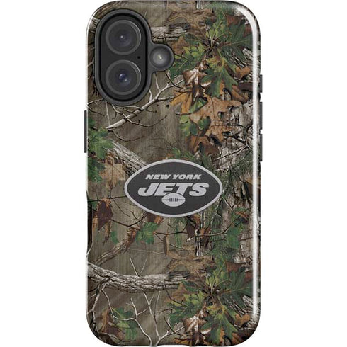 NFL New York Jets Realtree Xtra Green Camo iPhone 16 Impact Case