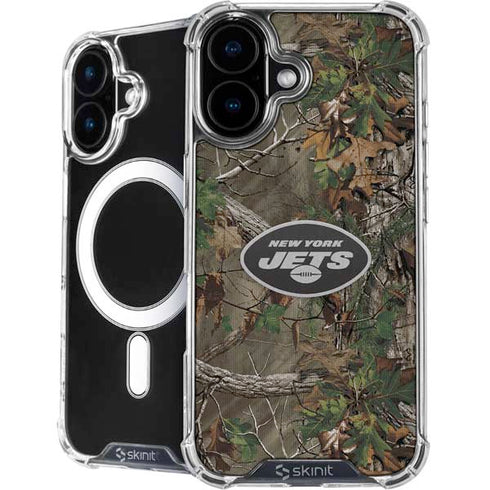 NFL New York Jets Realtree Xtra Green Camo iPhone 16 MagSafe Case