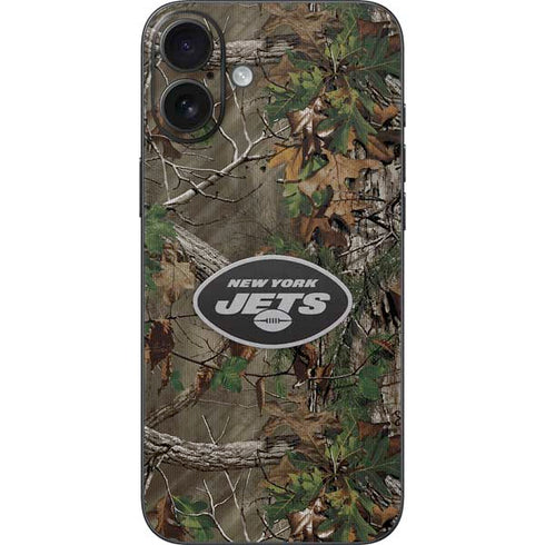 NFL New York Jets Realtree Xtra Green Camo iPhone 16 Plus Skin