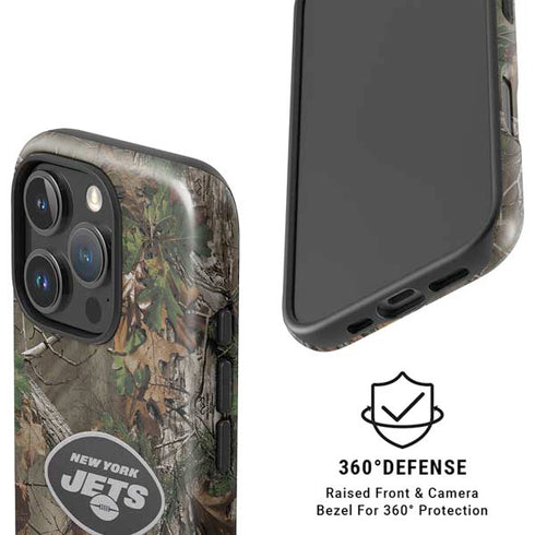 NFL New York Jets Realtree Xtra Green Camo iPhone 16 Pro Magsafe Impact Case