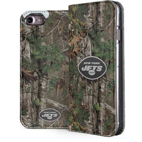 NFL New York Jets Realtree Xtra Green Camo iPhone 7 Folio Case