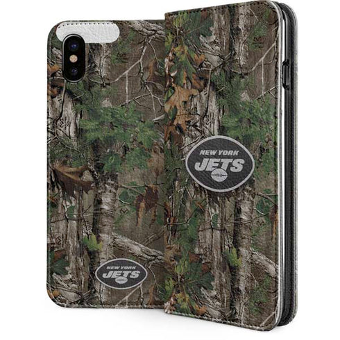 NFL New York Jets Realtree Xtra Green Camo iPhone 8 Folio Case