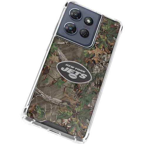 NFL New York Jets Realtree Xtra Green Camo Moto G Power 5G (2025) Clear Case