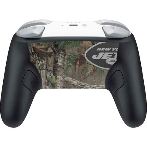 NFL New York Jets Realtree Xtra Green Camo Nintendo Switch 2 (2025) Pro Controller Skin