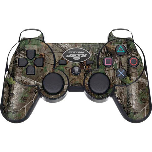 NFL New York Jets Realtree Xtra Green Camo PS3 Dual Shock wireless controller Skin