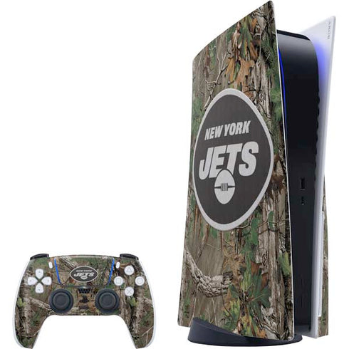 NFL New York Jets Realtree Xtra Green Camo PlayStation PS5 Skins