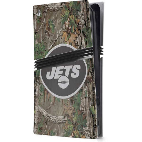 NFL New York Jets Realtree Xtra Green Camo PS5 Pro Console Skin