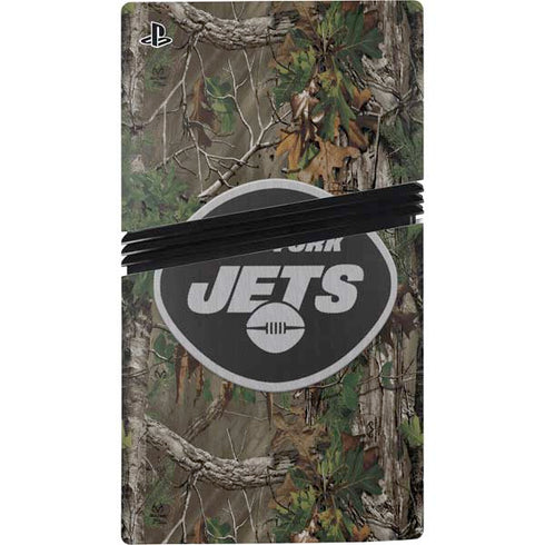 NFL New York Jets Realtree Xtra Green Camo PS5 Pro Console Skin