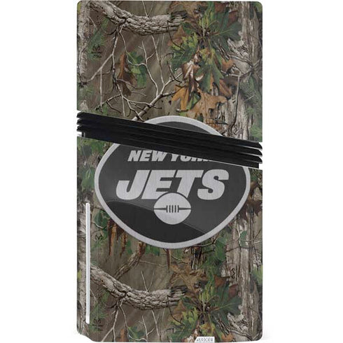 NFL New York Jets Realtree Xtra Green Camo PS5 Pro Disk Bundle Skin