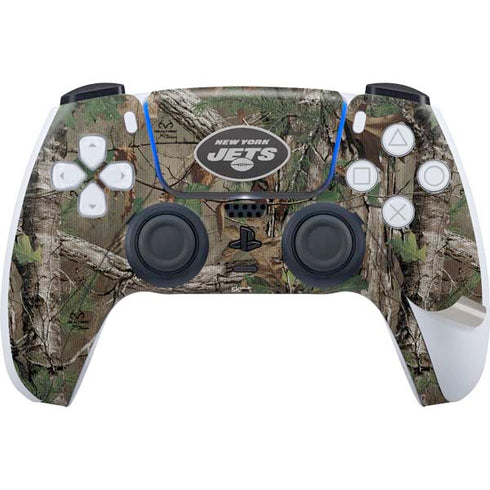 NFL New York Jets Realtree Xtra Green Camo PS5 Pro Disk Bundle Skin