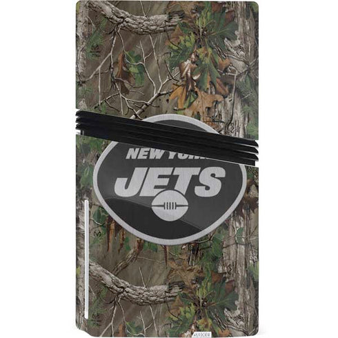 NFL New York Jets Realtree Xtra Green Camo PS5 Pro Disk Console Skin