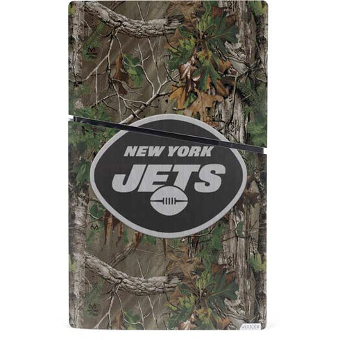 NFL New York Jets Realtree Xtra Green Camo PS5 Slim Digital Edition Console Skin