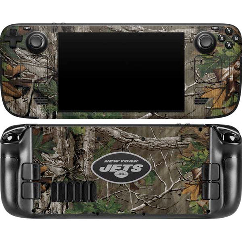 NFL New York Jets Realtree Xtra Green Camo Steam Deck Handheld Gaming Computer OLED Skin