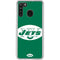 NFL New York Jets Retro Logo Galaxy A21 Clear Case