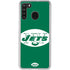 NFL New York Jets Retro Logo Galaxy A21 Clear Case