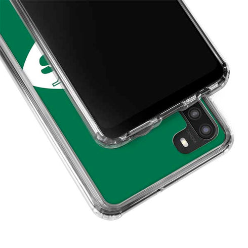 NFL New York Jets Retro Logo Galaxy A21 Clear Case