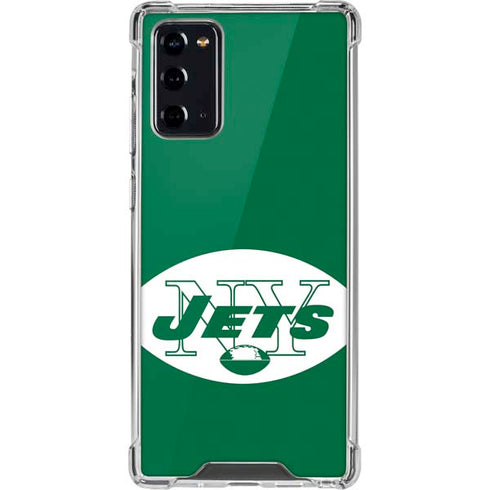 NFL New York Jets Retro Logo Galaxy Note20 5G Clear Case
