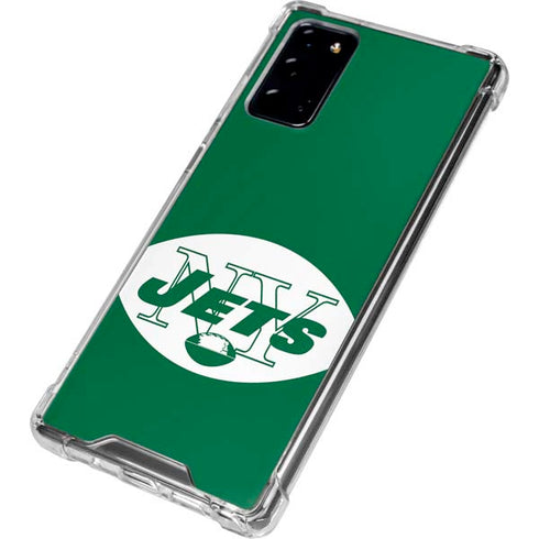 NFL New York Jets Retro Logo Galaxy Note20 5G Clear Case
