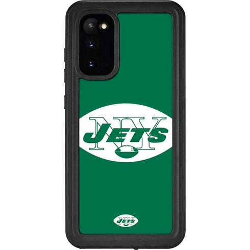 NFL New York Jets Retro Logo Galaxy S20 Waterproof Case