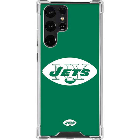 NFL New York Jets Retro Logo Galaxy S23 Ultra Clear Case