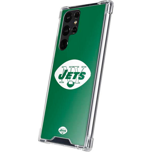 NFL New York Jets Retro Logo Galaxy S23 Ultra Clear Case