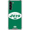 NFL New York Jets Retro Logo Galaxy S24 FE Clear Case