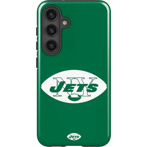 NFL New York Jets Retro Logo Galaxy S25 Impact Case