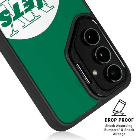NFL New York Jets Retro Logo Galaxy S25 Kickstand Case