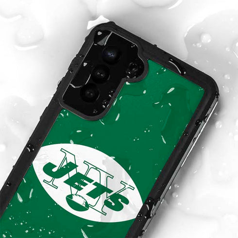 NFL New York Jets Retro Logo Galaxy S24 Plus Waterproof Case