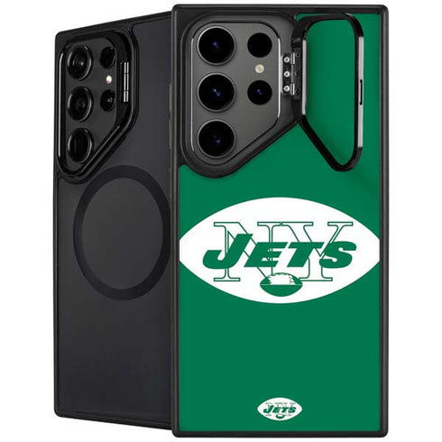 NFL New York Jets Retro Logo Galaxy S25 Ultra Kickstand Case
