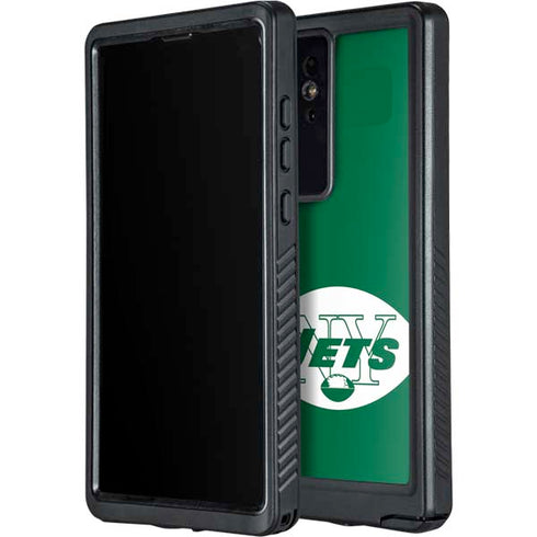 NFL New York Jets Retro Logo Galaxy S24 Ultra Waterproof Case