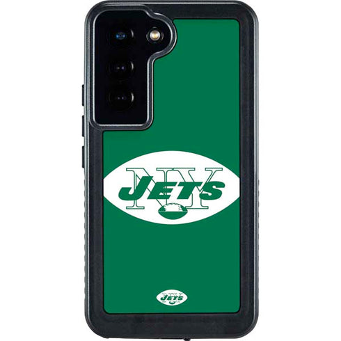 NFL New York Jets Retro Logo Galaxy S24 Waterproof Case