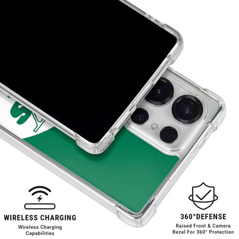 NFL New York Jets Retro Logo Galaxy S25 Ultra Clear Case