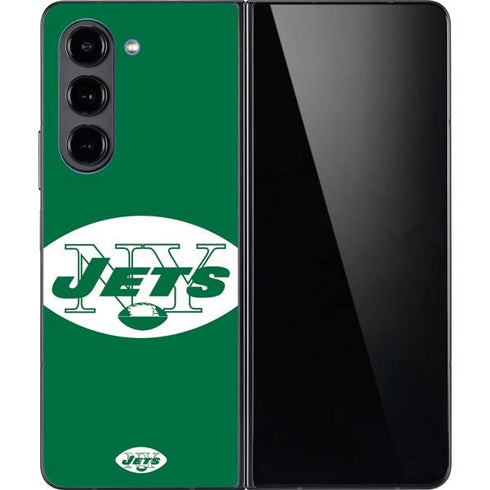 NFL New York Jets Retro Logo Galaxy Z Fold5 5G Skin